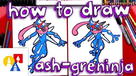 How To Draw Ash Greninja .